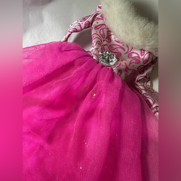 Lot 2 Barbie Fashion Avenue Deluxe 1995 Pink & Fur Gown Purple Dress 14305 14980 - Picture 6 of 10